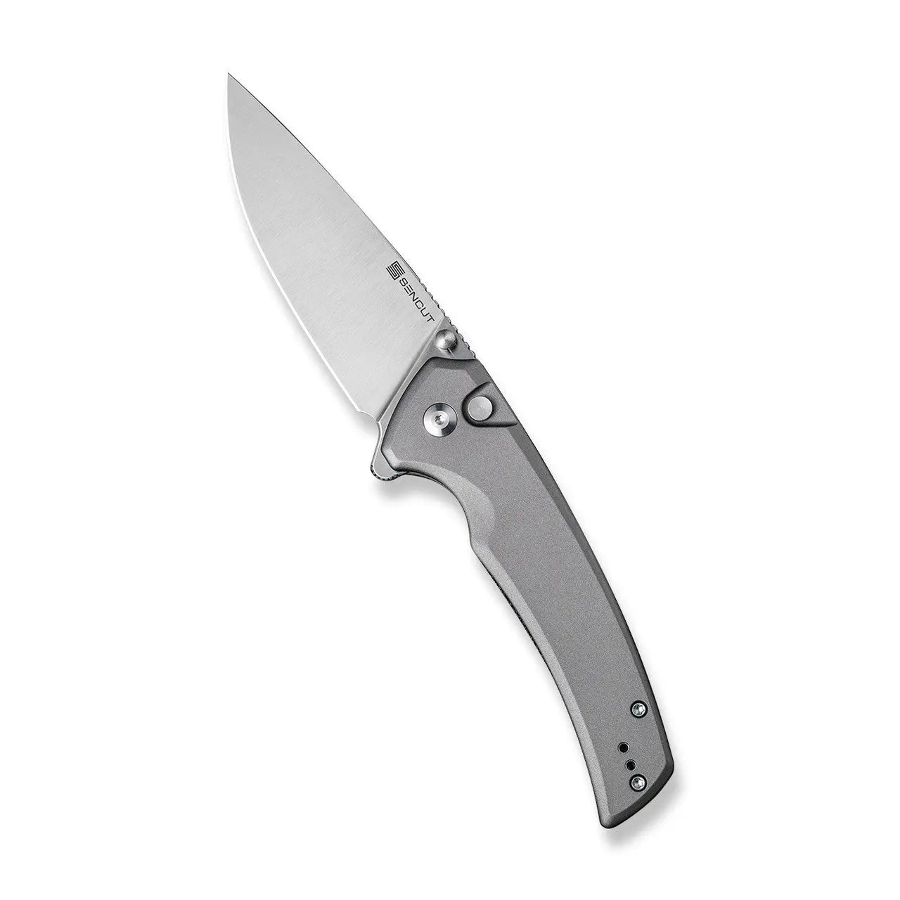 SENCUT SEN-S21022B-3 - Serene Flipper Button Lock Knife - Gray SENCUT