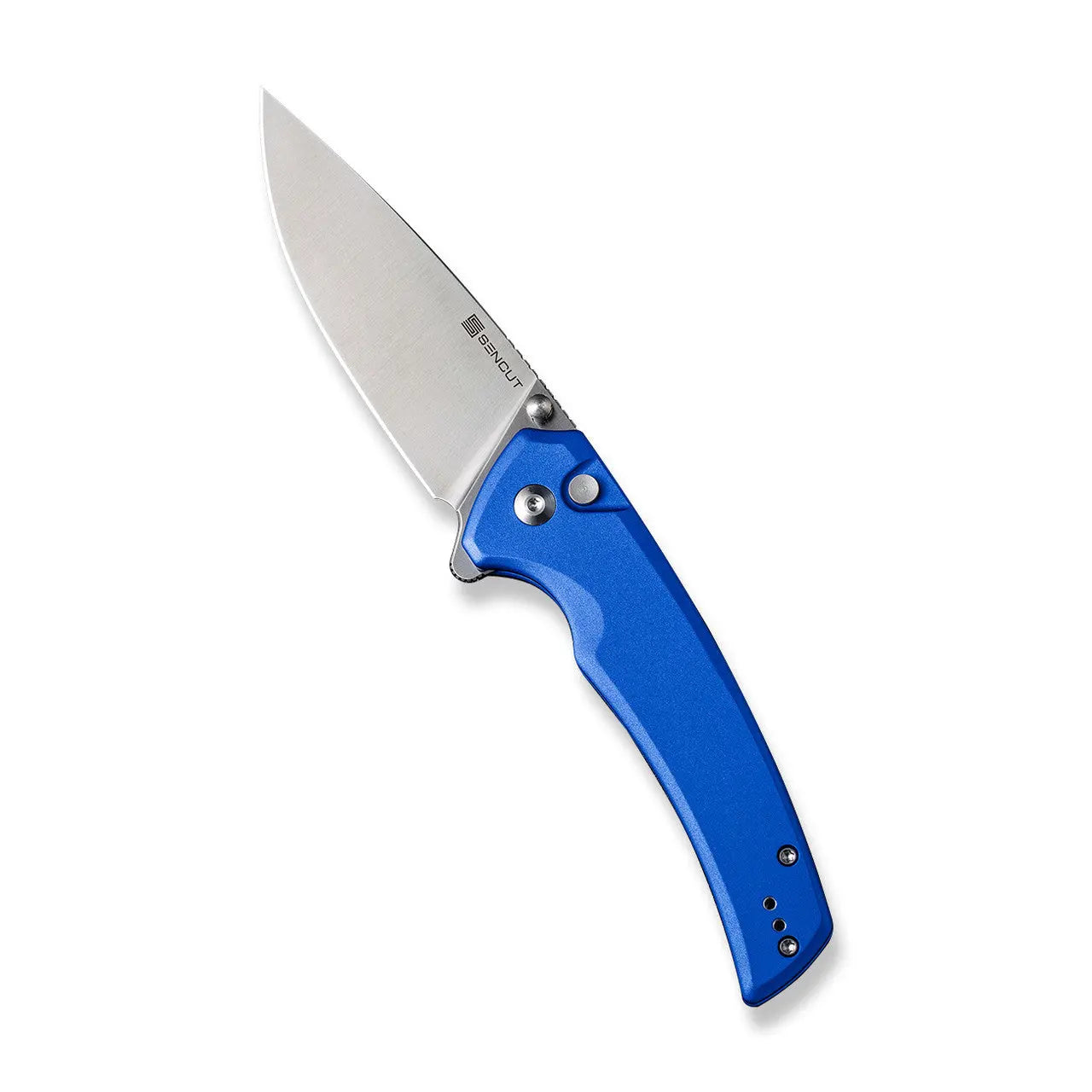 SENCUT SEN-S21022B-4 - Serene Flipper Button Lock Knife - Bright Blue SENCUT