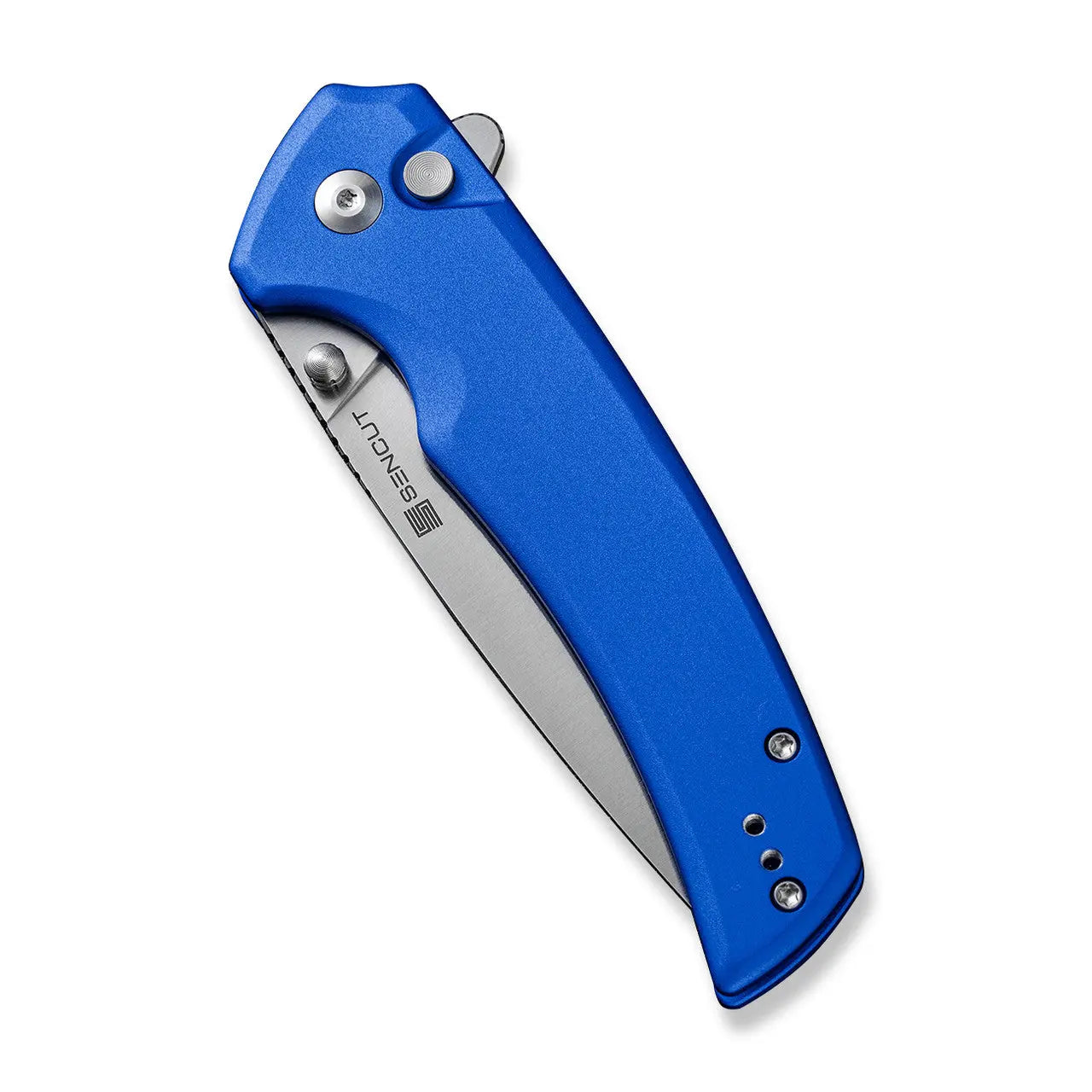 SENCUT SEN-S21022B-4 - Serene Flipper Button Lock Knife - Bright Blue SENCUT