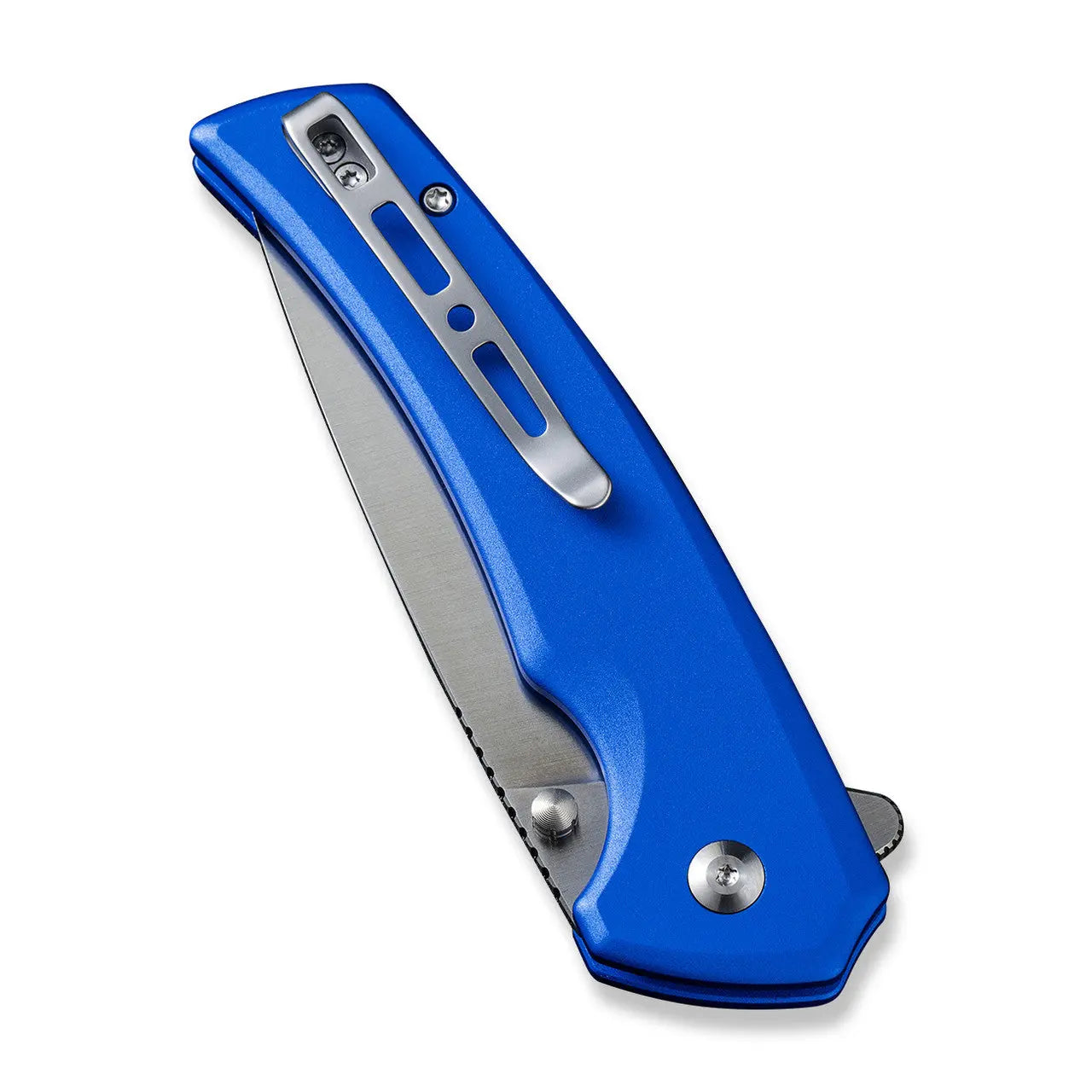 SENCUT SEN-S21022B-4 - Serene Flipper Button Lock Knife - Bright Blue SENCUT