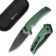 SENCUT SEN-S21022B-5 - Serene Flipper Button Lock Knife - Green SENCUT