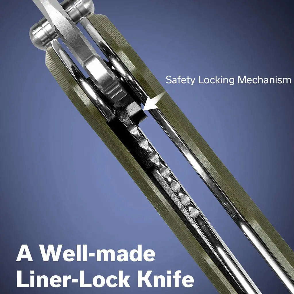 SENCUT SEN-S23077-1 - Borzam Flipper Folding Knife - OD Green G10 Handle SENCUT