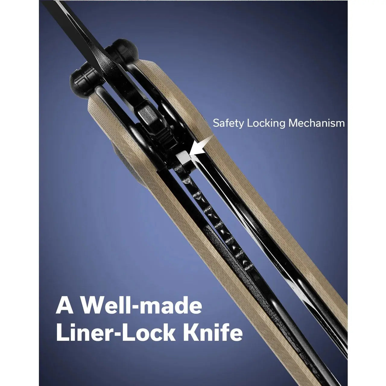 SENCUT SEN-S23077-2 - Borzam Flipper Folding Knife - Tan G10 Handle SENCUT