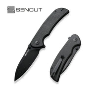 SENCUT SEN-S23077-3 - Borzam Flipper Folding Knife - Micarta Handle SENCUT