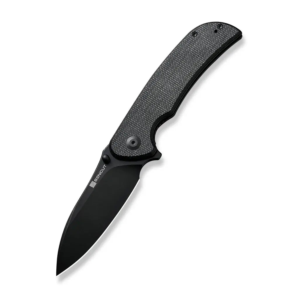 SENCUT SEN-S23077-3 - Borzam Flipper Folding Knife - Micarta Handle SENCUT