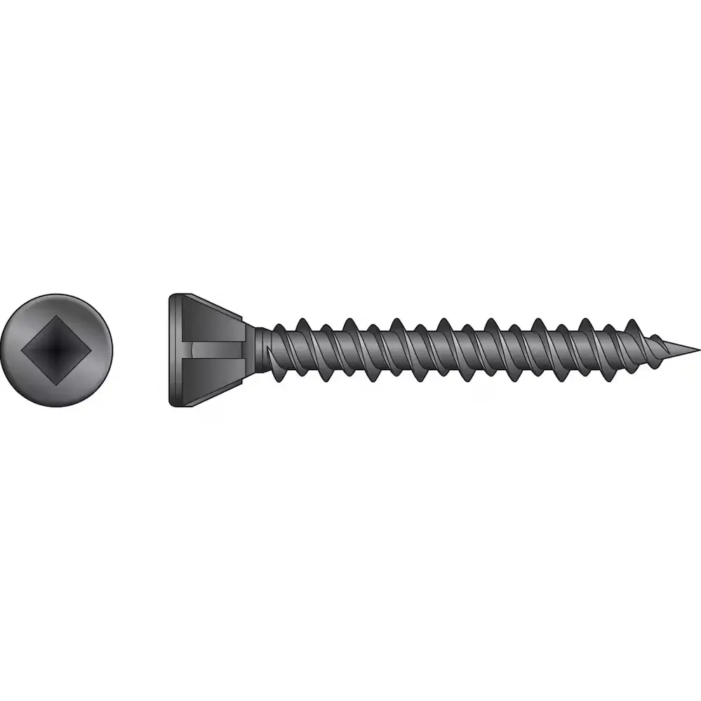 SIMPSON STRONG-TIE MTH114S - Quik Drive #7 x 1-1/4", #2 Square, Hi-Lo Thread, Trim Head w/nibs-2500bx SIMPSON STRONG-TIE