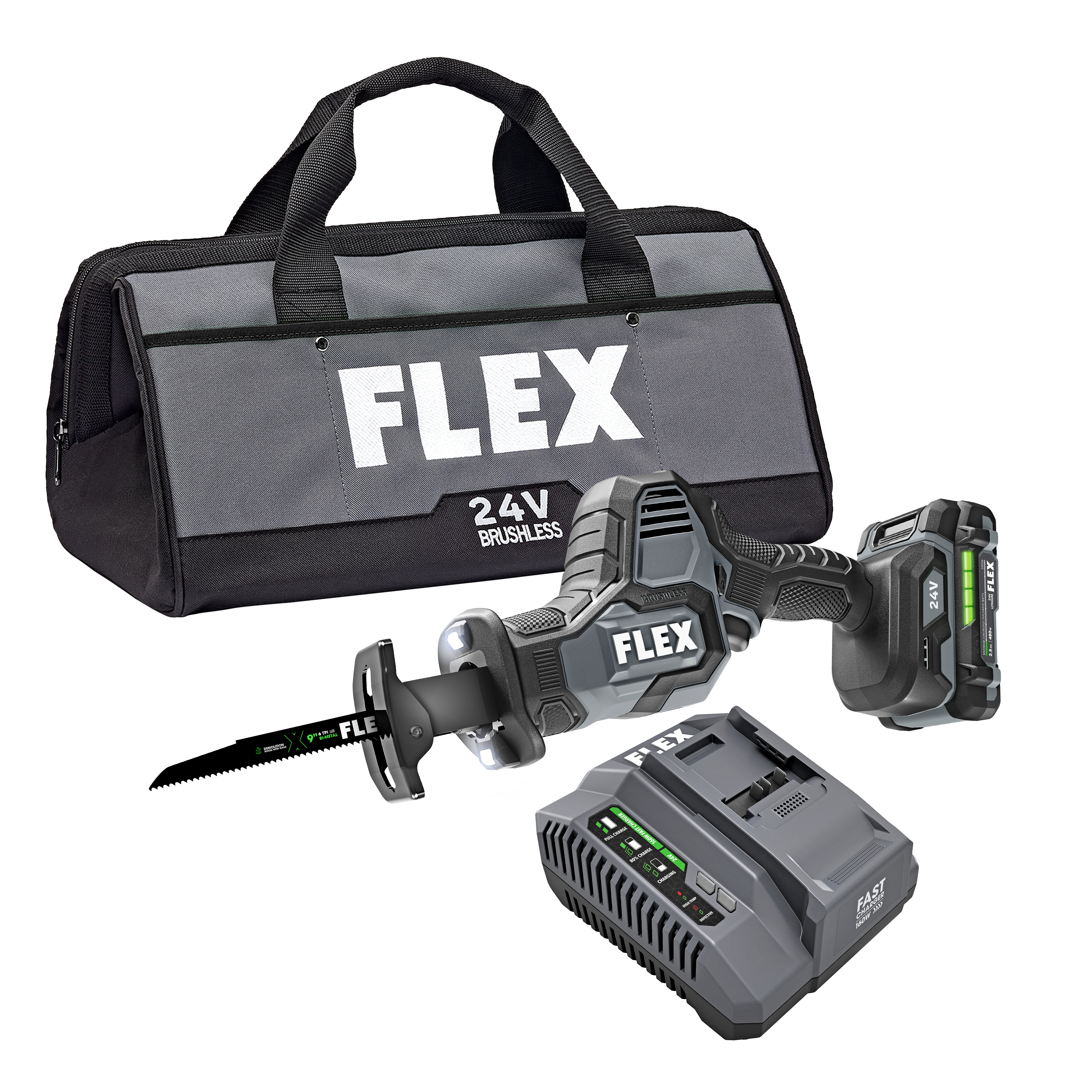 FLEX FX2141-1J - 7-1/4" CIRCULAR SAW STACKED LITHIUM KIT