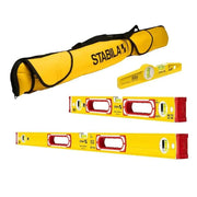 STABILA 48375 - Classic 3-Piece Level Set with Case STABILA