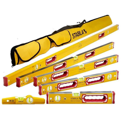 Stabila 78296 Typ 196 Heavy Duty Komplettset mit 6 Wasserwaagen