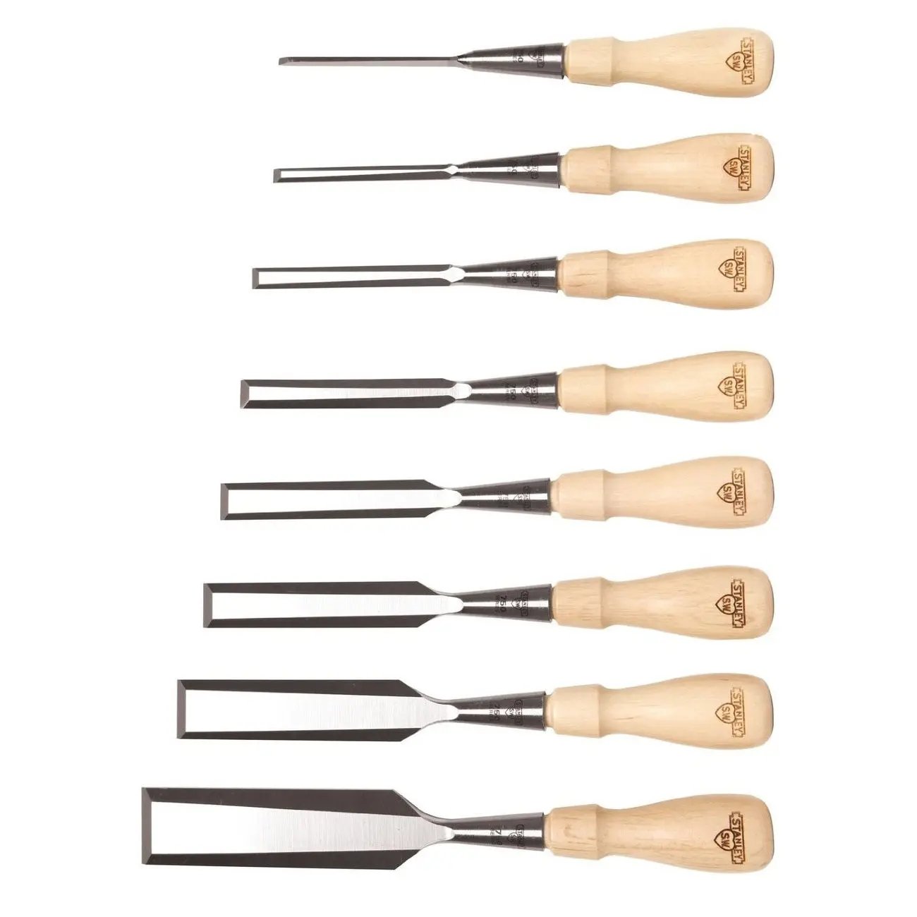 STANLEY 16-793 - Chisel Set, Woodworking, 8 Piece STANLEY