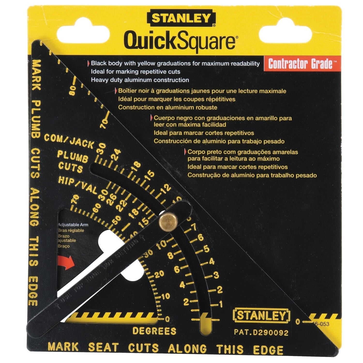 STANLEY  46-053  -  PREMIUM ADJUSTABLE QUICK SQUARE® - Wise Line Tools