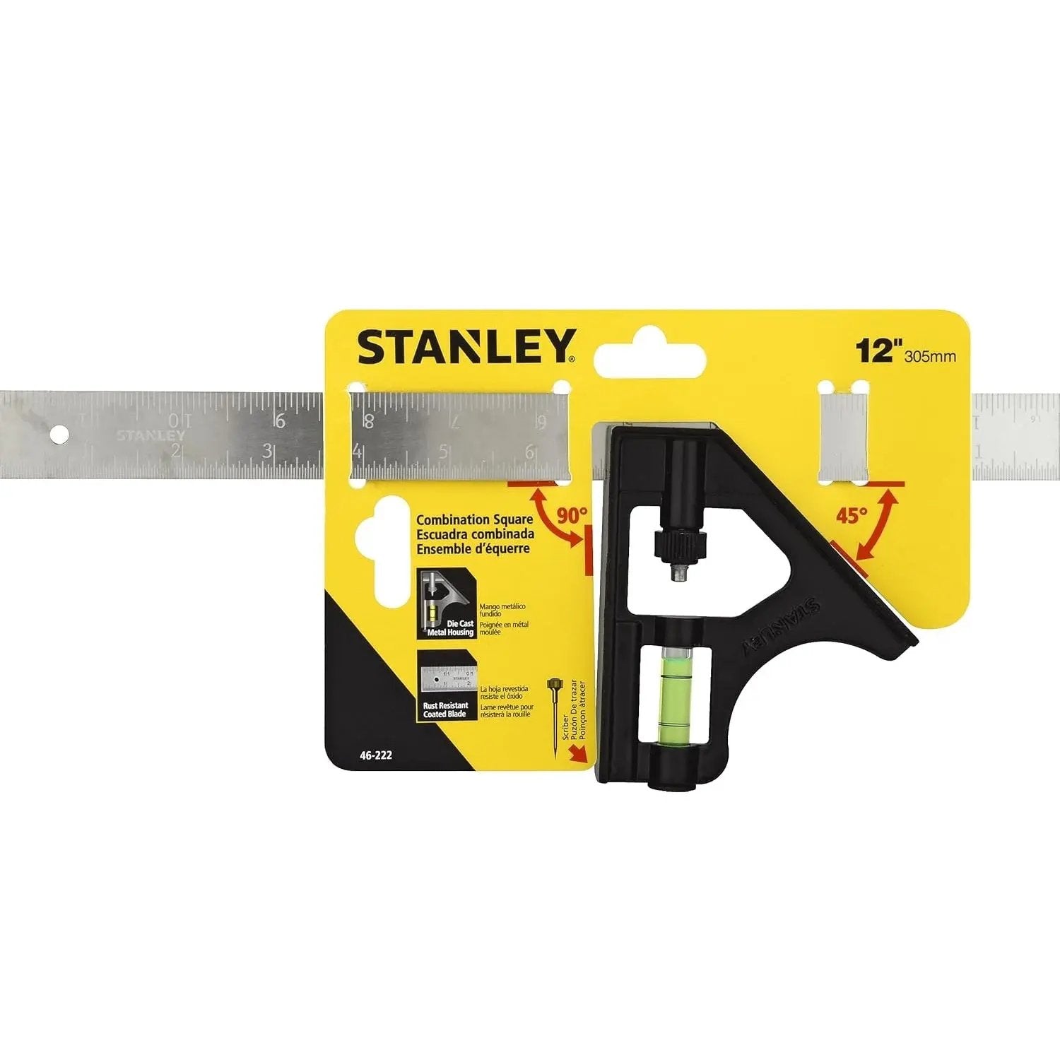 STANLEY 46-222 - 12 IN COMBINATION SQUARE STANLEY