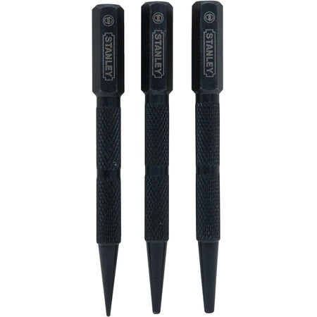 STANLEY  58-230  -  3 PC STEEL NAIL PUNCH SET - Wise Line Tools