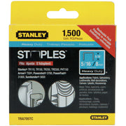 STANLEY TRA705TCS - 1,500 PC 5/16 IN HEAVY DUTY STAPLES STANLEY