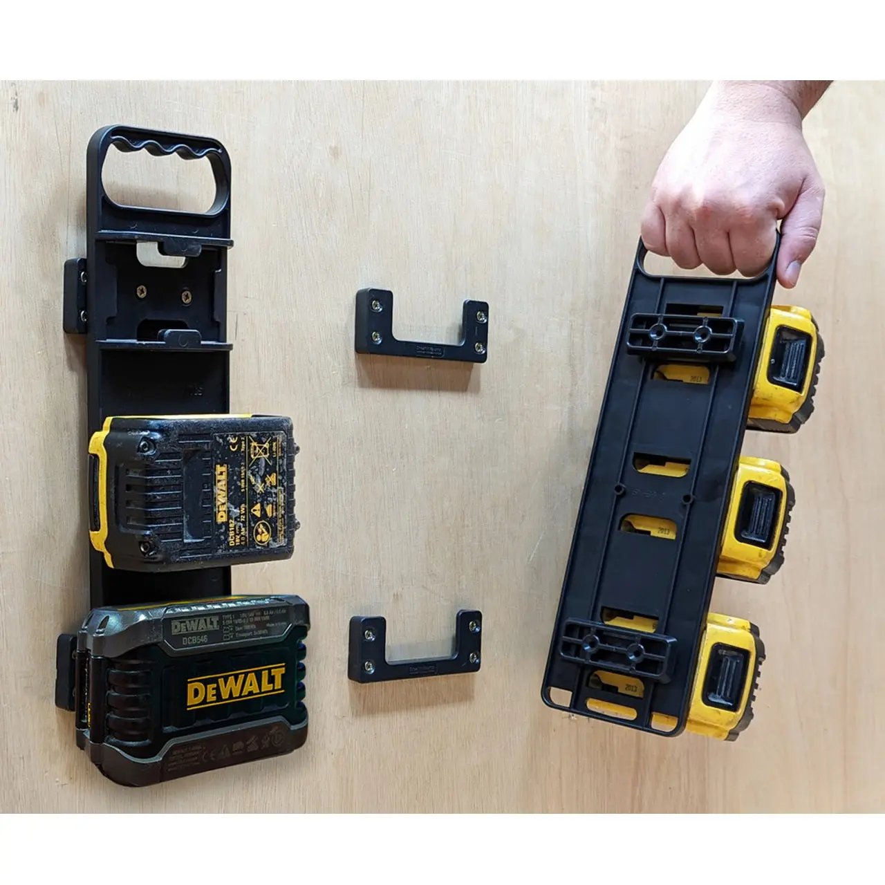 STEALTHMOUNTS BD-DW20-H-1 - DeWalt Battery Board with Handle STEALTHMOUNTS