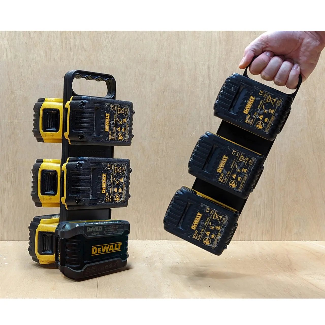 STEALTHMOUNTS BD-DW20-H-1 - DeWalt Battery Board with Handle STEALTHMOUNTS