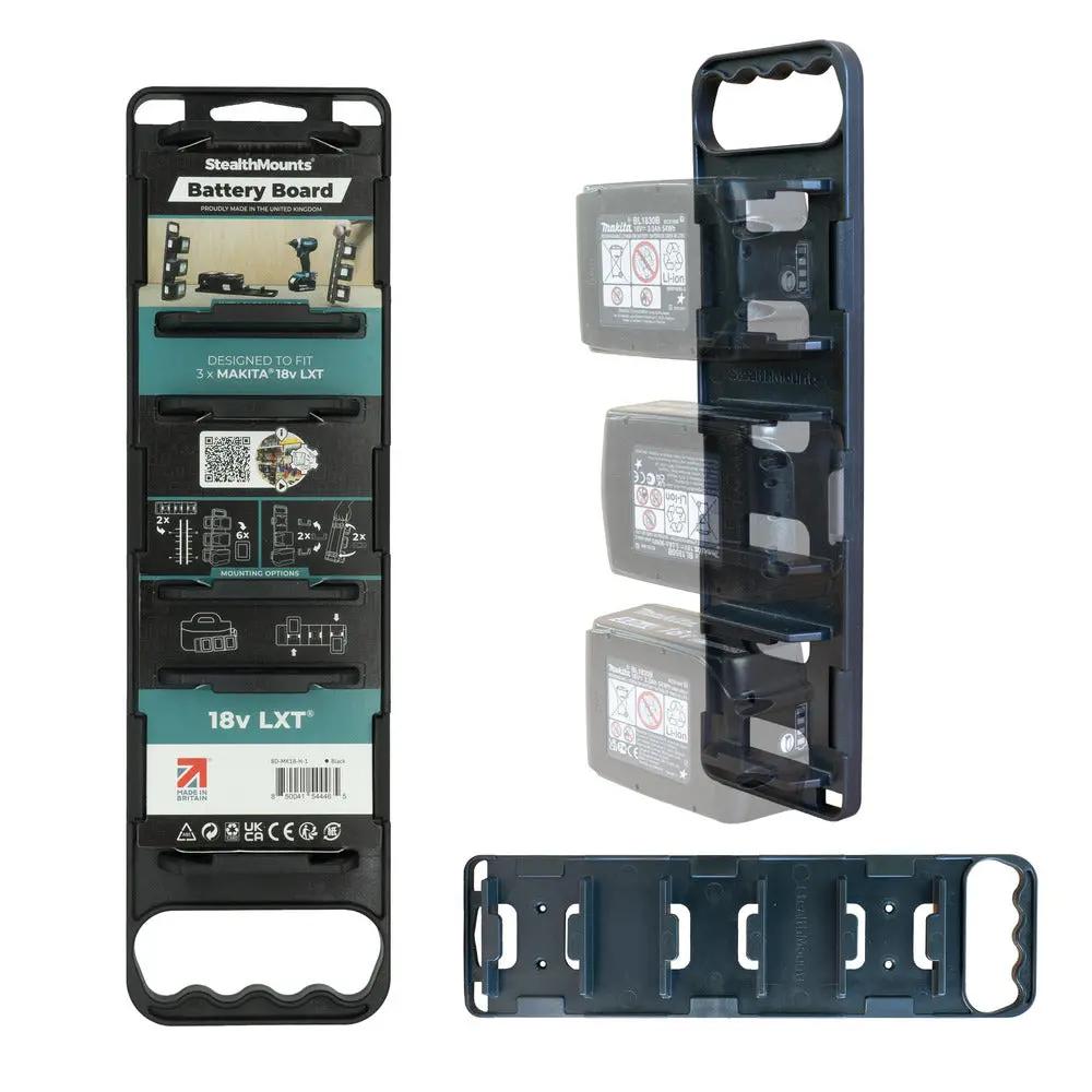STEALTHMOUNTS BD-MK18-H-1 - Makita 18v LXT Battery Board with Handle STEALTHMOUNTS