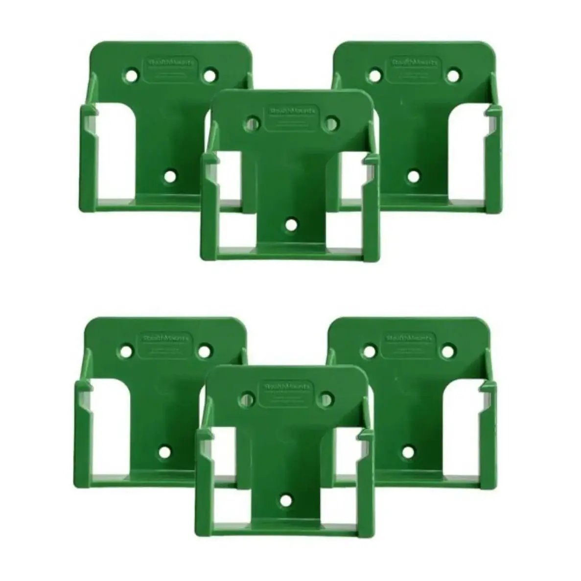 STEALTHMOUNTS BM-MHH18-GRN-6 - Green Battery Mount For Metabo HPT/Hitachi/Hikoki 18/36V Batteries 6pk STEALTHMOUNTS