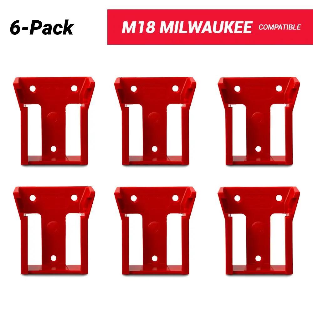 STEALTHMOUNTS BM-MW18-RED-6 - Battery Mount Milwaukee M18 Red 6pk STEALTHMOUNTS