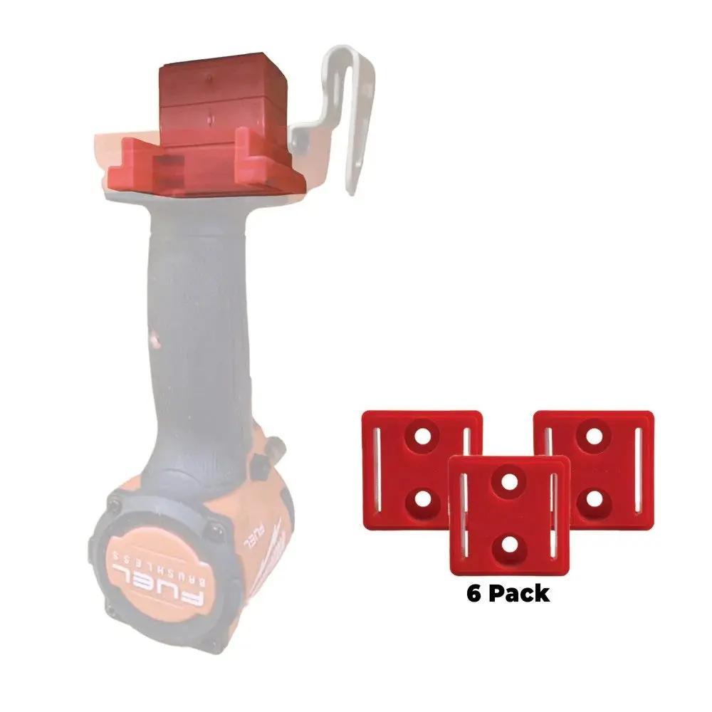 STEALTHMOUNTS TMSPACE-RED-6 - Belthook Spacers for Milwaukee Tool Mount - 6PK STEALTHMOUNTS