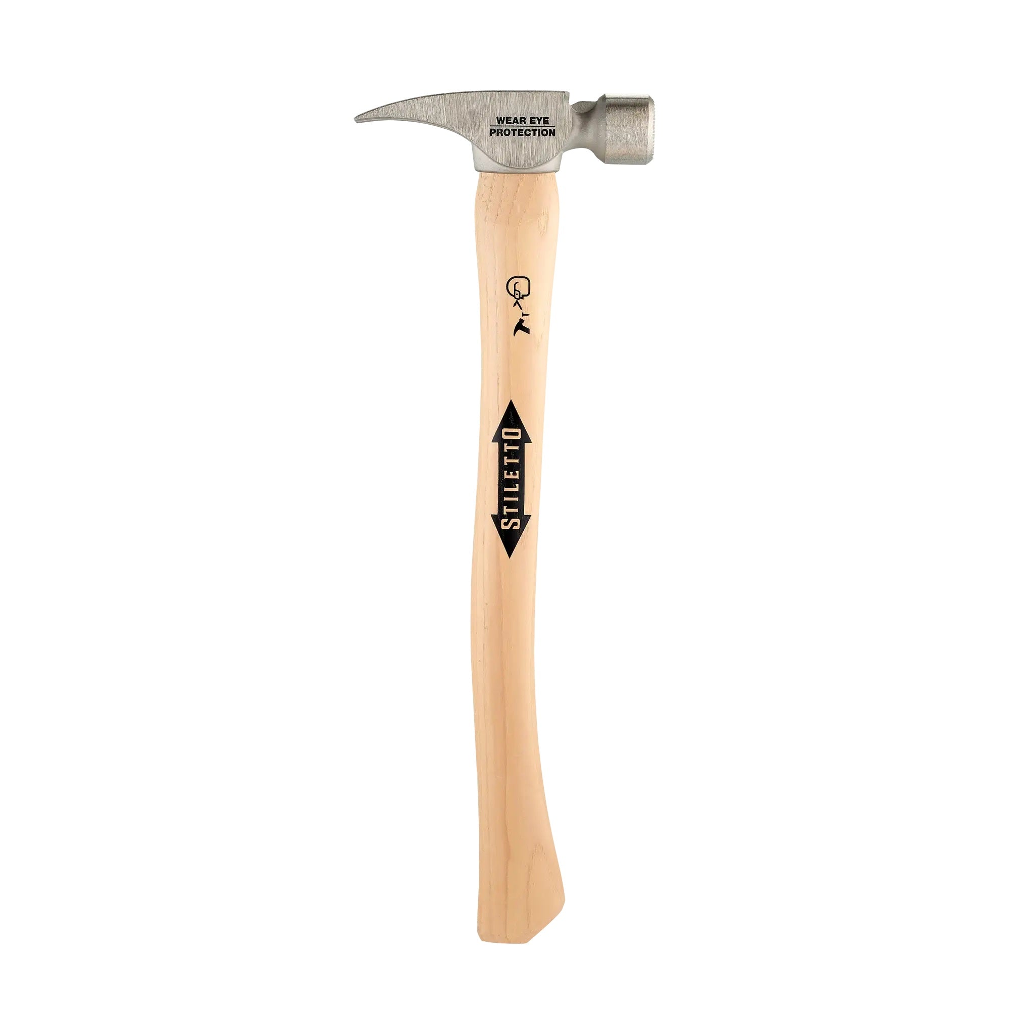 Milwaukee TI14MC - Marteau à tête fraisée en titane de 397 g avec manche courbé en hickory de 46 cm