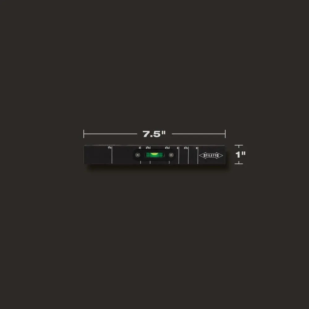 Milwaukee STSQ7-L - STILETTO® 7" Carpenter Square with Level - Wise Line Tools