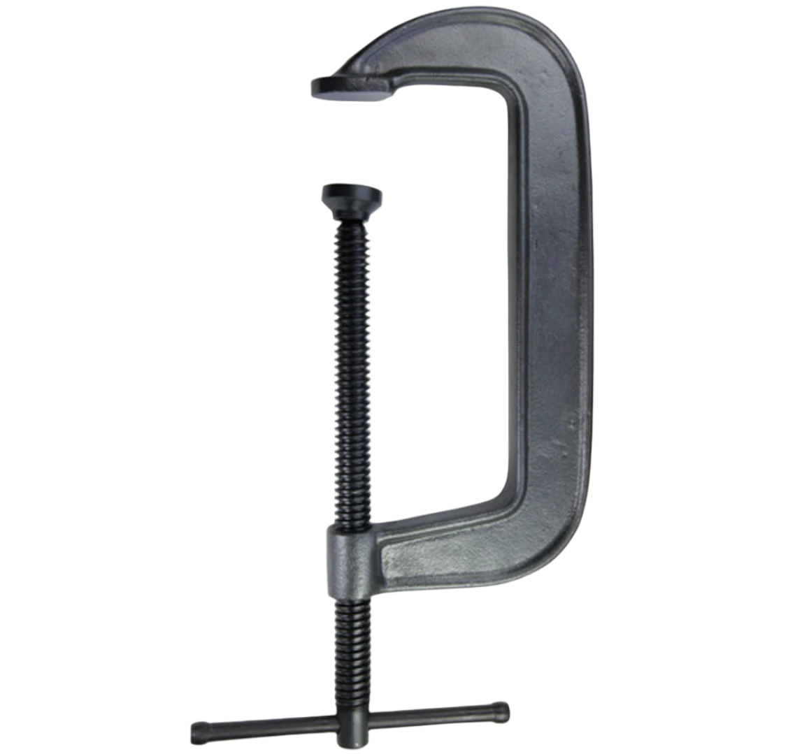 Pince de serrage en alliage ductile moulé Bessey 540-8, capacité de 20 cm, profondeur de gorge de 8 cm et force de serrage de 1 240 kg, noire