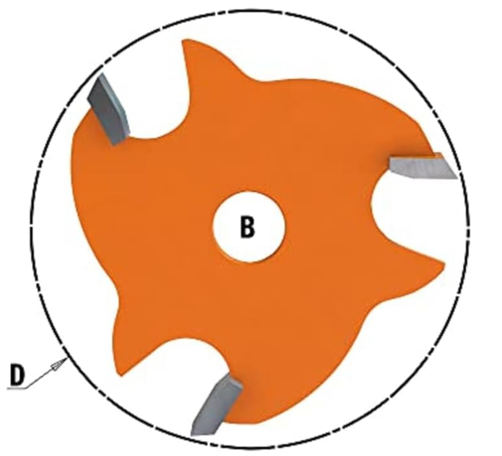 CMT 822.320.11 1 7/8-Inch 3-Flute Slot Cutter Without Arbor