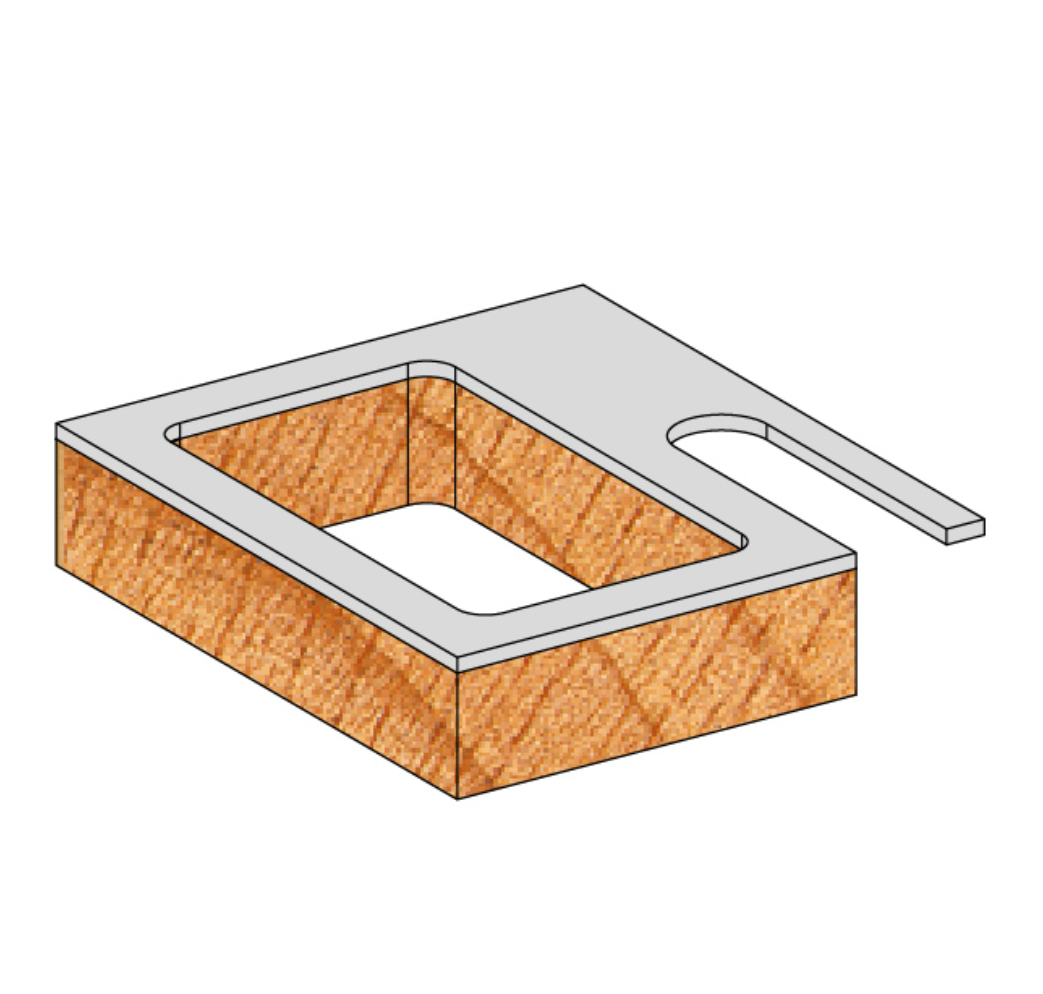 CMT 81651 - MÈCHE PILOTE POUR PANNEAU 1/2" TIGE 1/2"