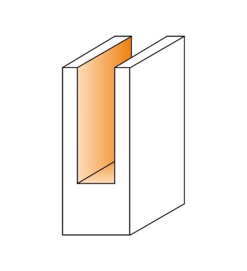 CMT 812.064.11 - 1/4" gerader Fräser