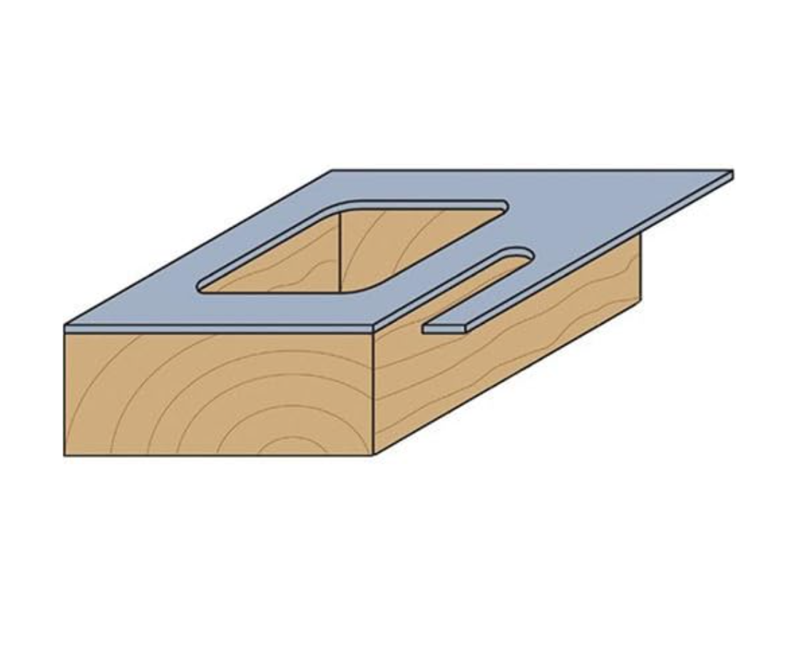 CMT 816.627.11 - Platten-Führungsfräser mit Führung