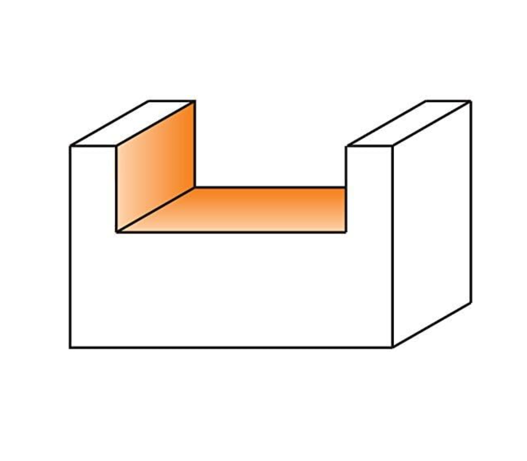 CMT 852.504.11 - Mèche de routeur DADO &amp; PLANNER