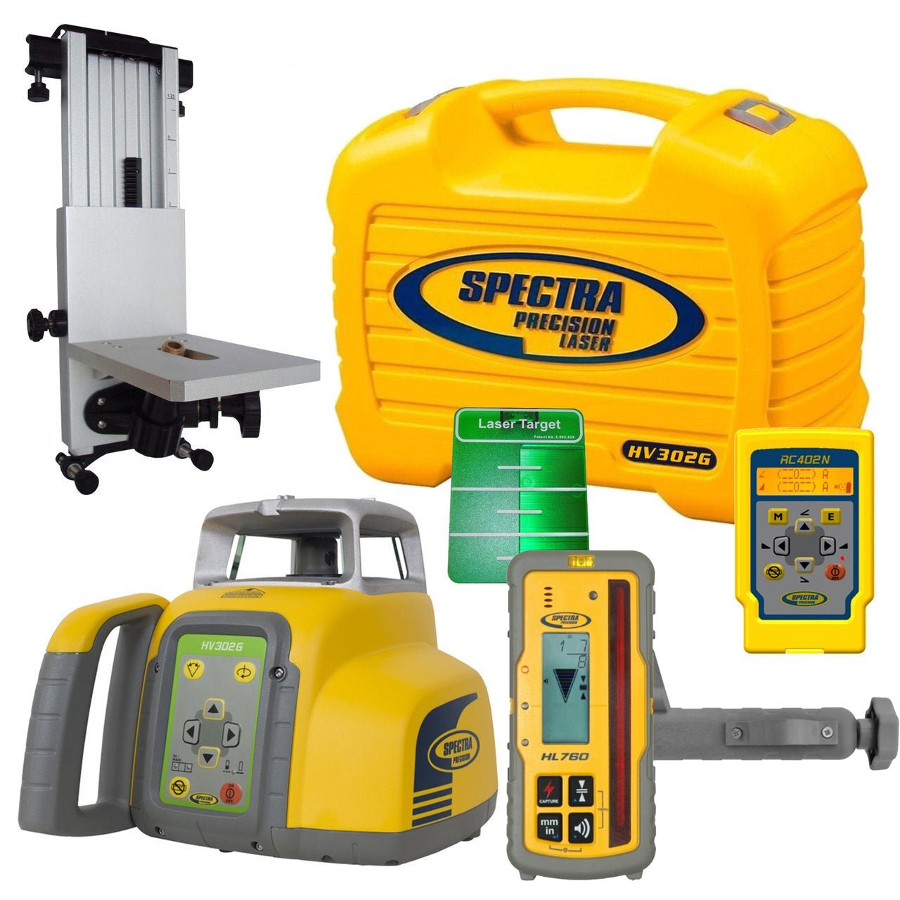 Spectra HV302G-7 Green Beam Rotary Laser Kit SPECTRA