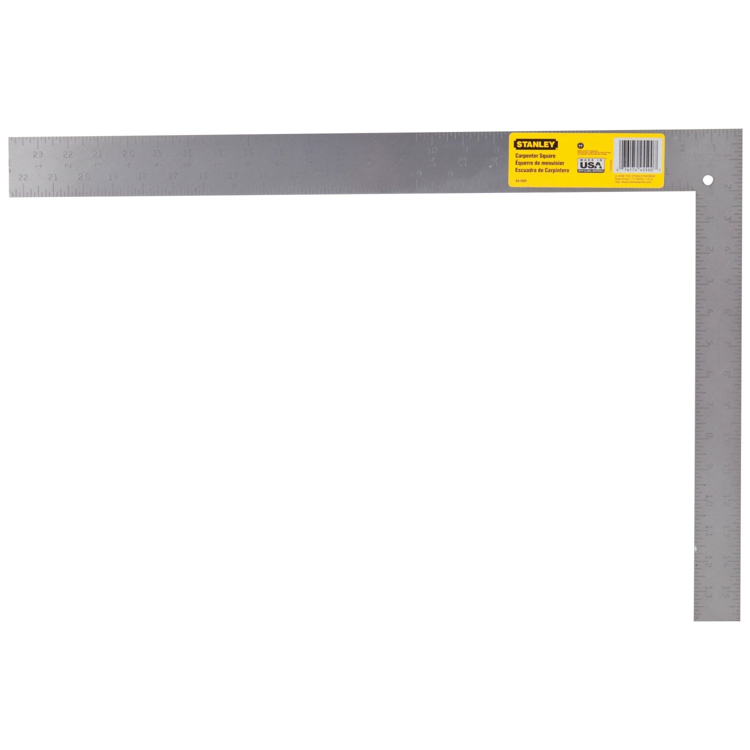 Stanley 45-500 -  24 inch Steel Carpenter Square - Wise Line Tools