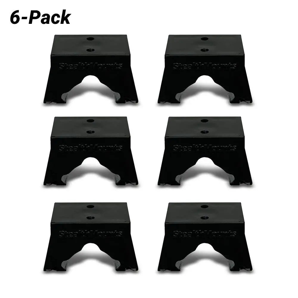 StealthMounts BM-MW12-BLK-6 6-Pack Milwaukee M12 Black Battery Mounts STEALTHMOUNTS