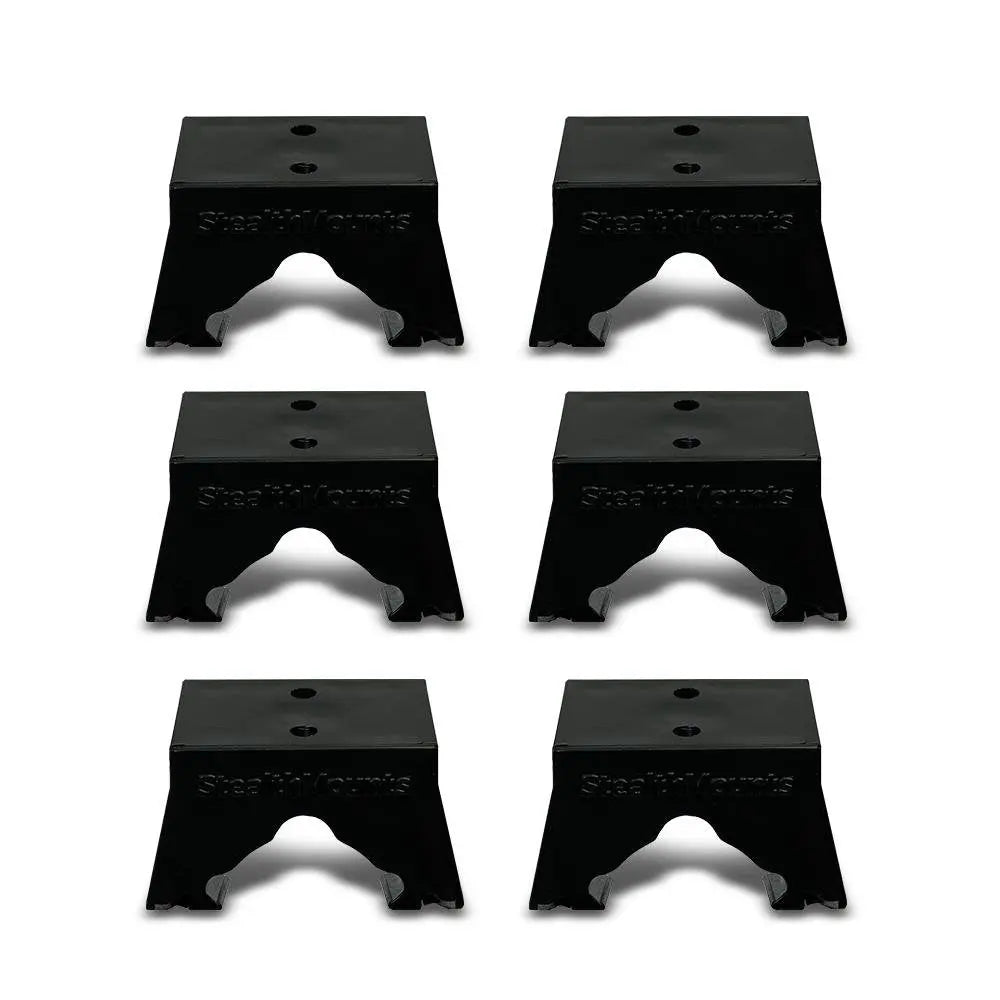 StealthMounts BM-MW12-BLK-6 6-Pack Milwaukee M12 Black Battery Mounts STEALTHMOUNTS