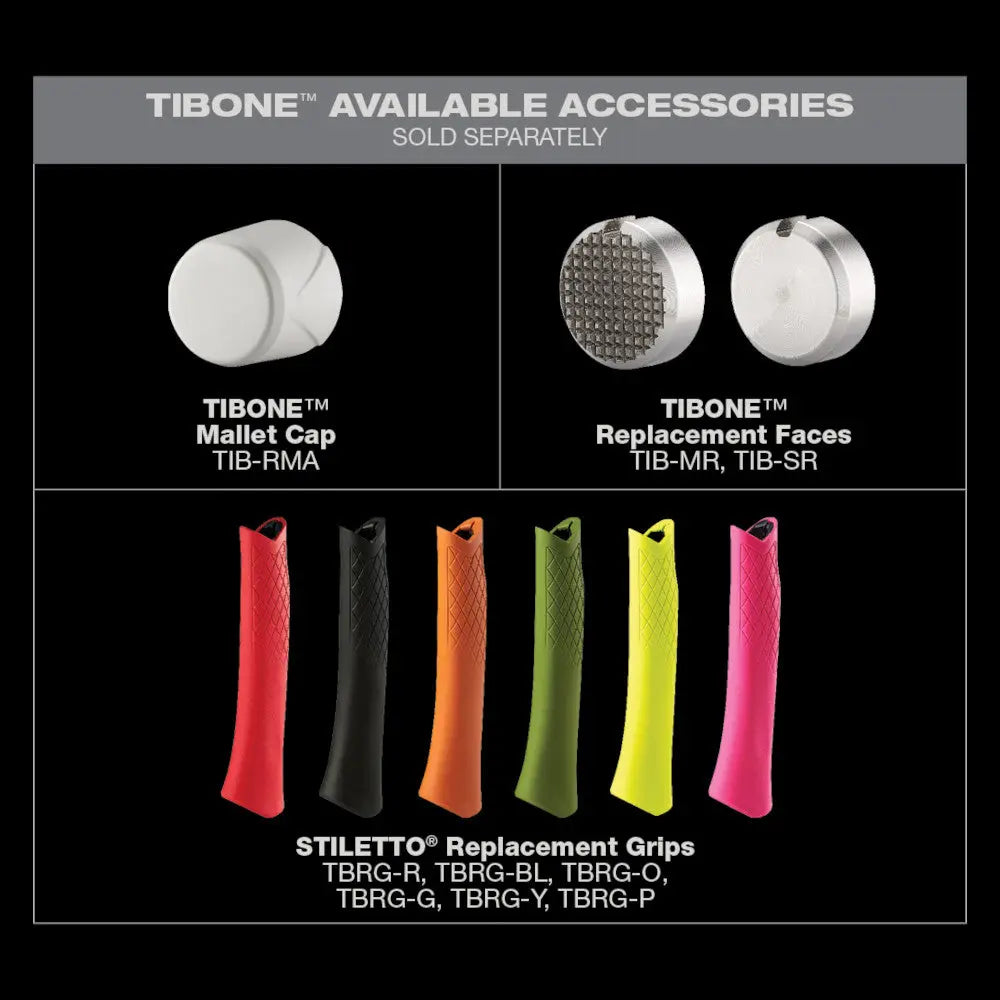 Stiletto TIB15MC-CGR - STILETTO® TIBONE™ 15oz Milled/Curved Titanium Hammer- Limited Edition Green STILETTO