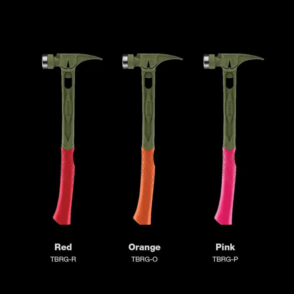 Stiletto TIB15MC-CGR - STILETTO® TIBONE™ 15oz Milled/Curved Titanium Hammer- Limited Edition Green STILETTO