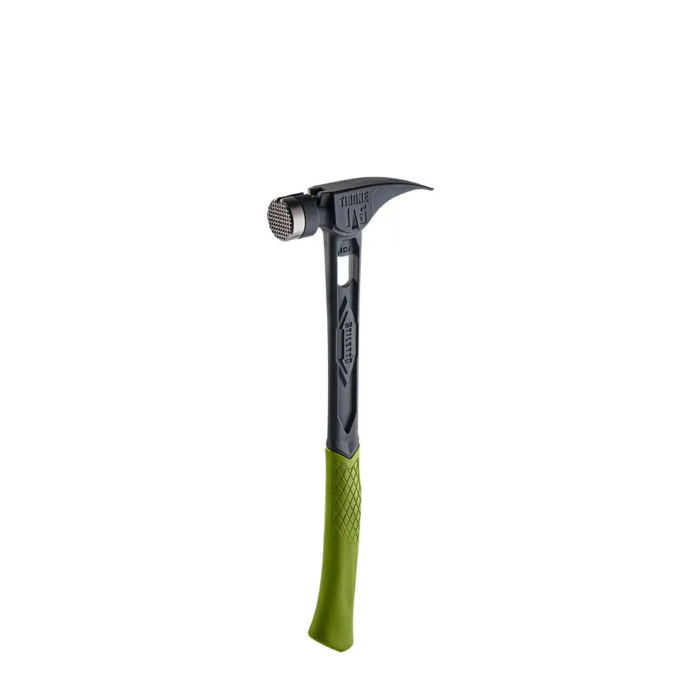 Stiletto TIB15MC-CGR - STILETTO® TIBONE™ 15oz Milled/Curved Titanium Hammer- Limited Edition Green STILETTO