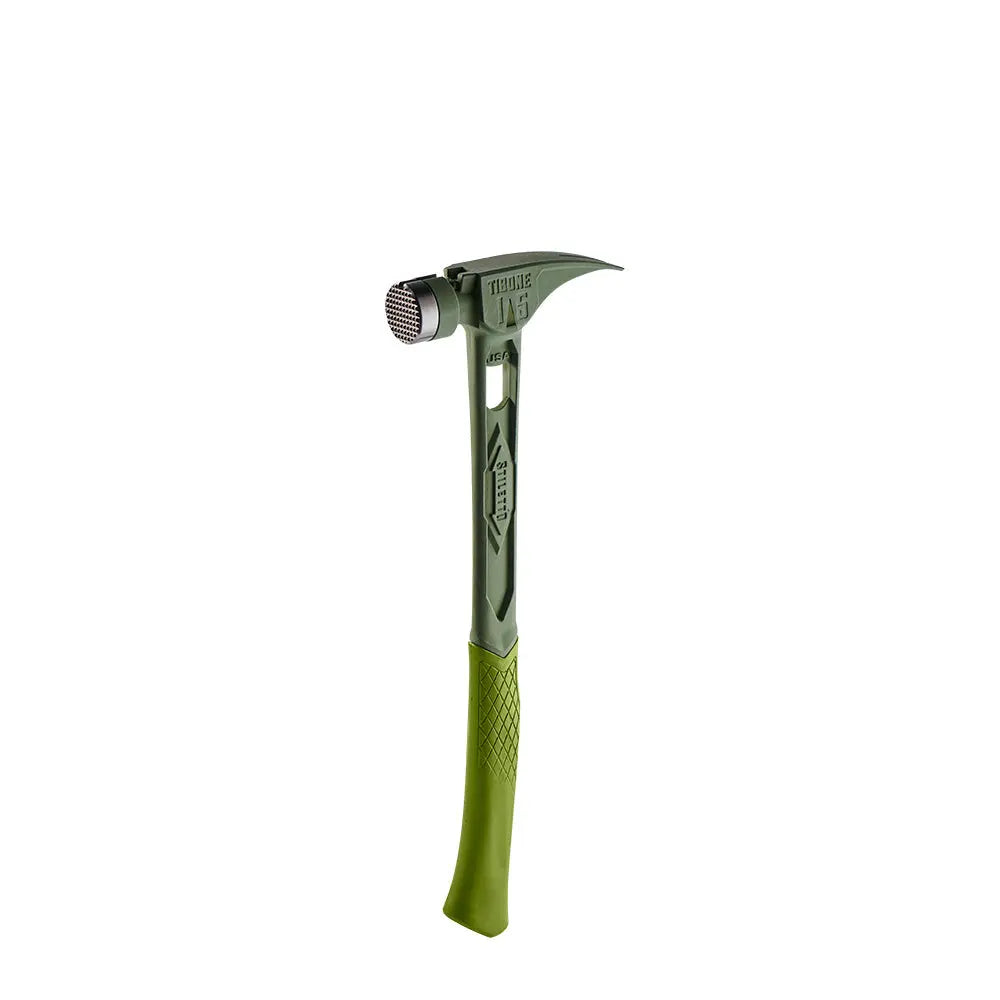 Stiletto TIB15MC-CGR - STILETTO® TIBONE™ 15oz Milled/Curved Titanium Hammer- Limited Edition Green STILETTO