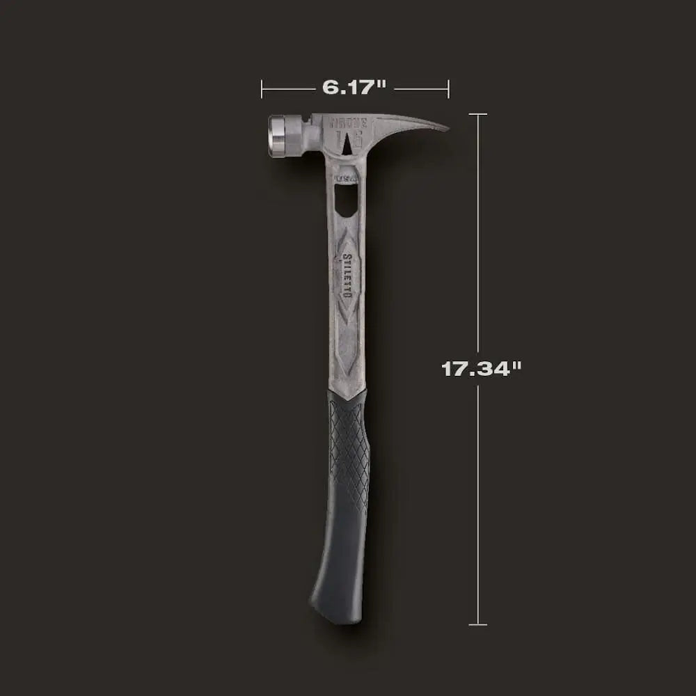 Stiletto TIB15SC 15oz TIBONE™ Smooth/Curved Titanium - Wise Line Tools