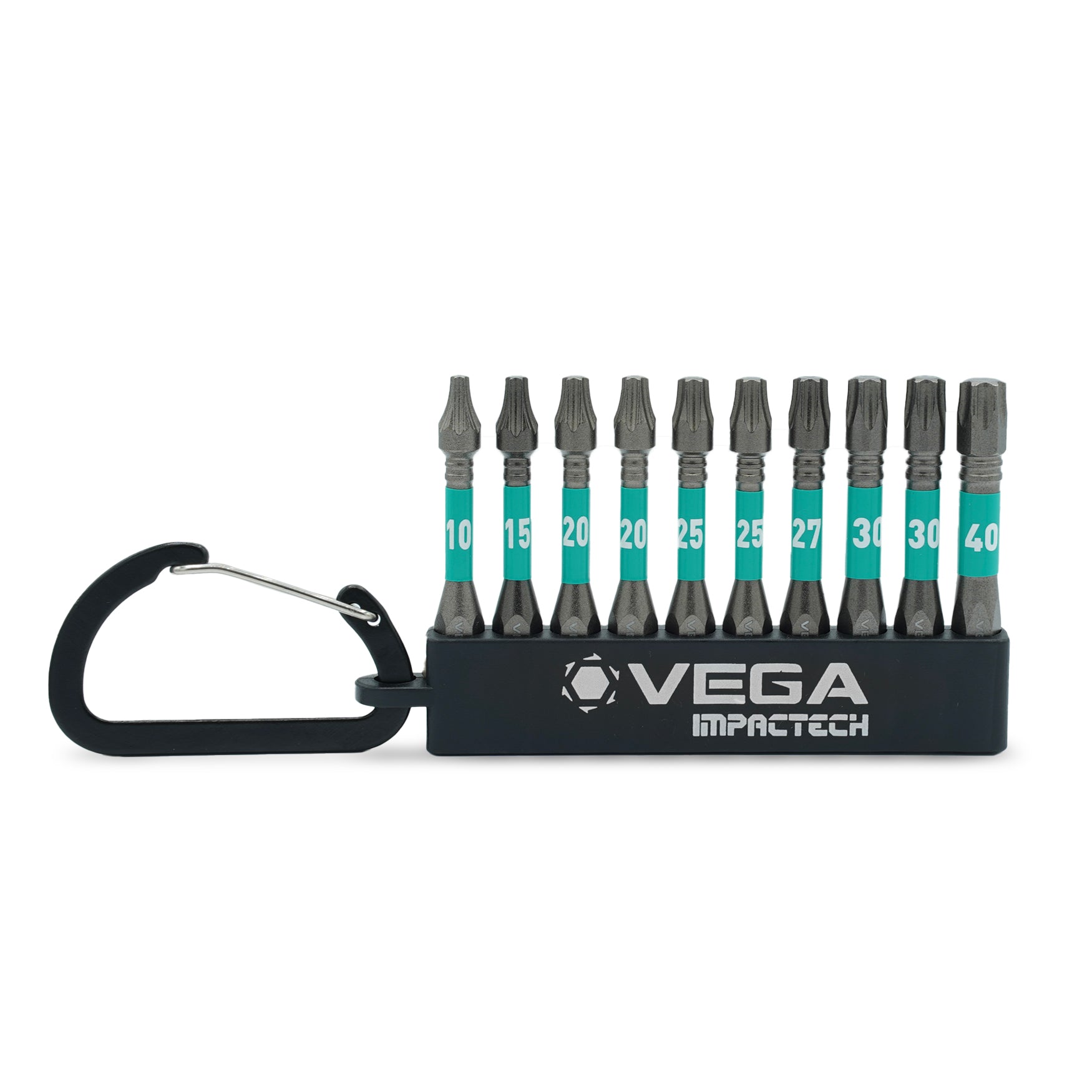 VEGA T150TCS10 - Impactech Torx Carabiner Bit Set - 10-Piece