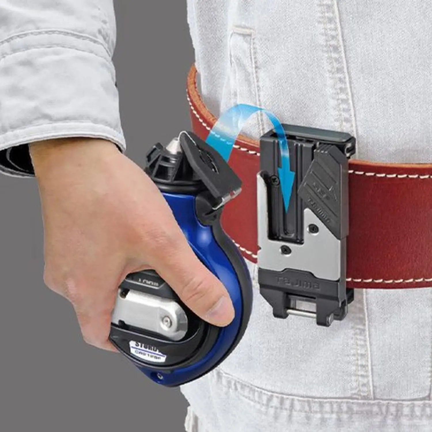 TAJIMA CR212SFB - Chalk-Rite Sturdu Ultra Thin 0.5mm Chalkline - Blue TAJIMA