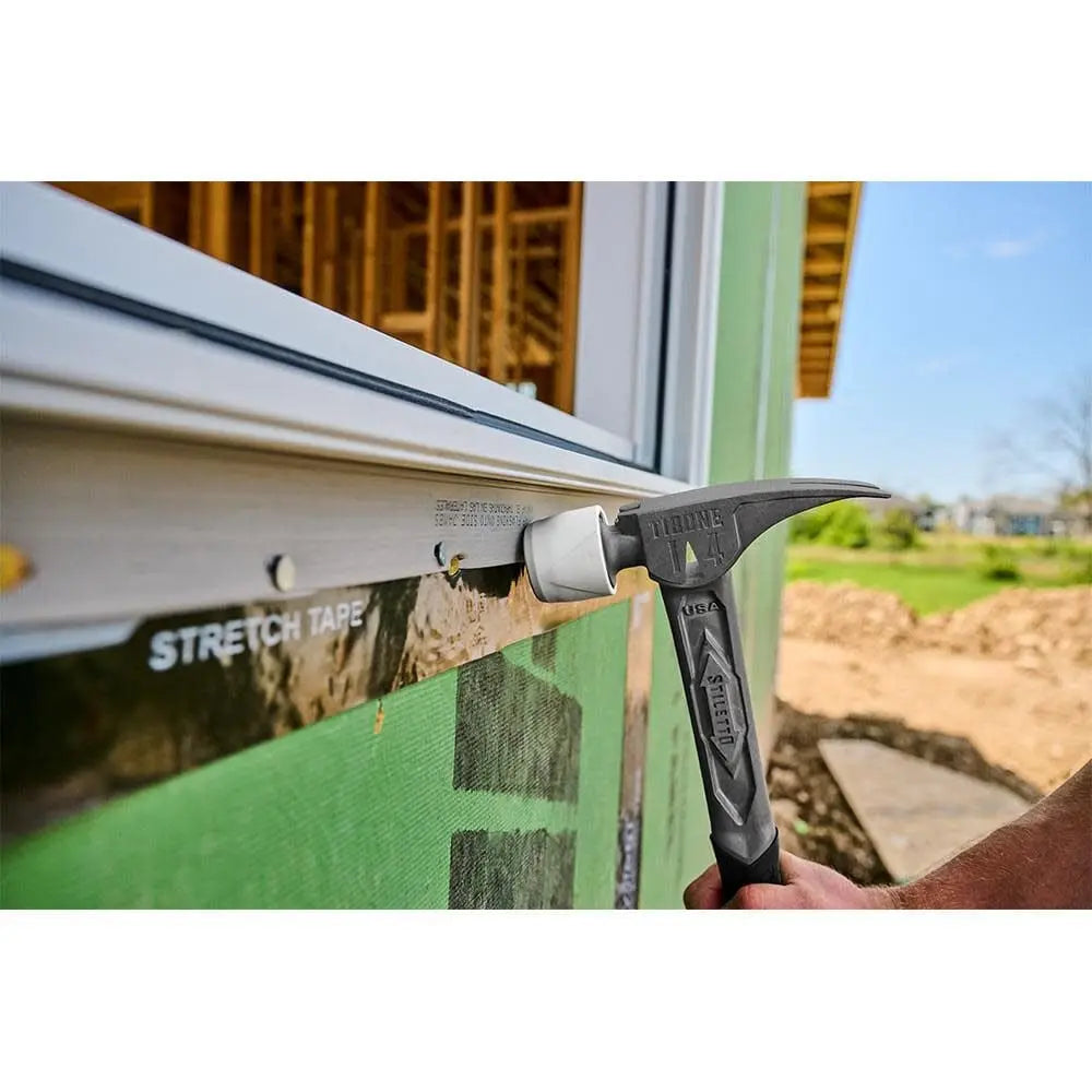 Milwaukee TIB14RMC - STILETTO® TIBONE™ 14oz Milled/Curved Titanium Framing Hammer - Wise Line Tools