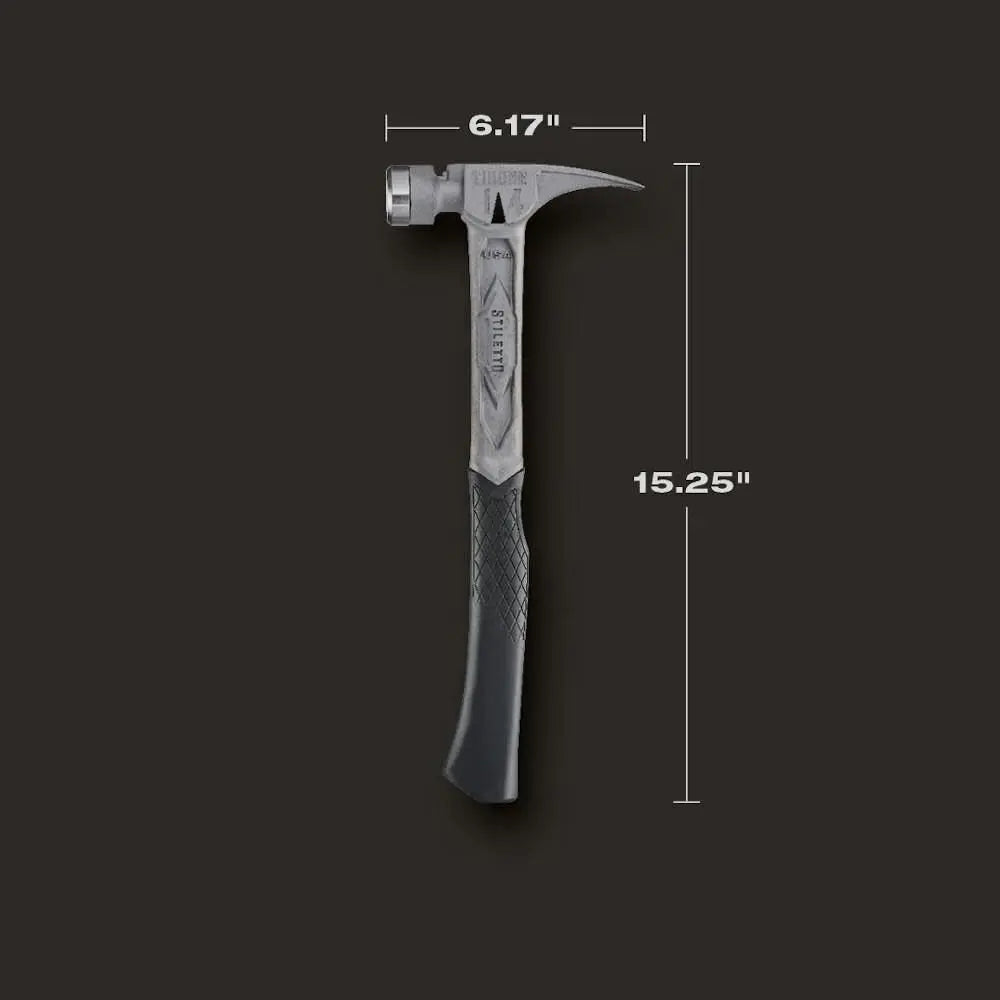 Milwaukee TIB14RSC - STILETTO® TIBONE™ 14oz Smooth/Curved Titanium Framing Hammer - Wise Line Tools