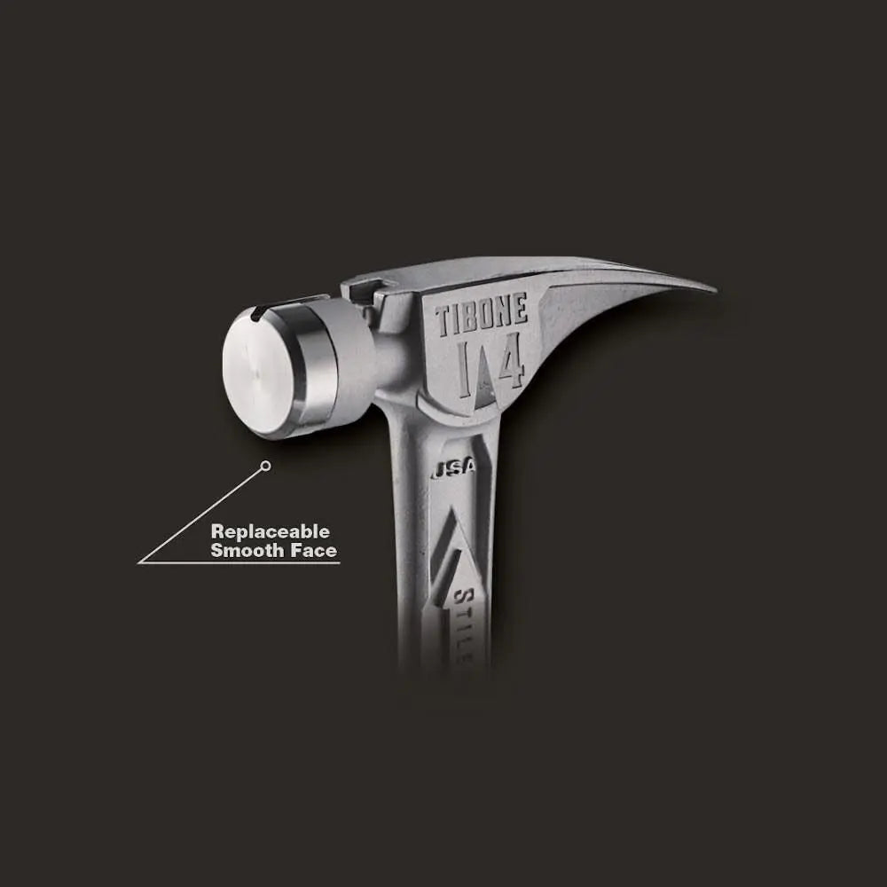 Milwaukee TIB14RSC - STILETTO® TIBONE™ 14oz Smooth/Curved Titanium Framing Hammer - Wise Line Tools