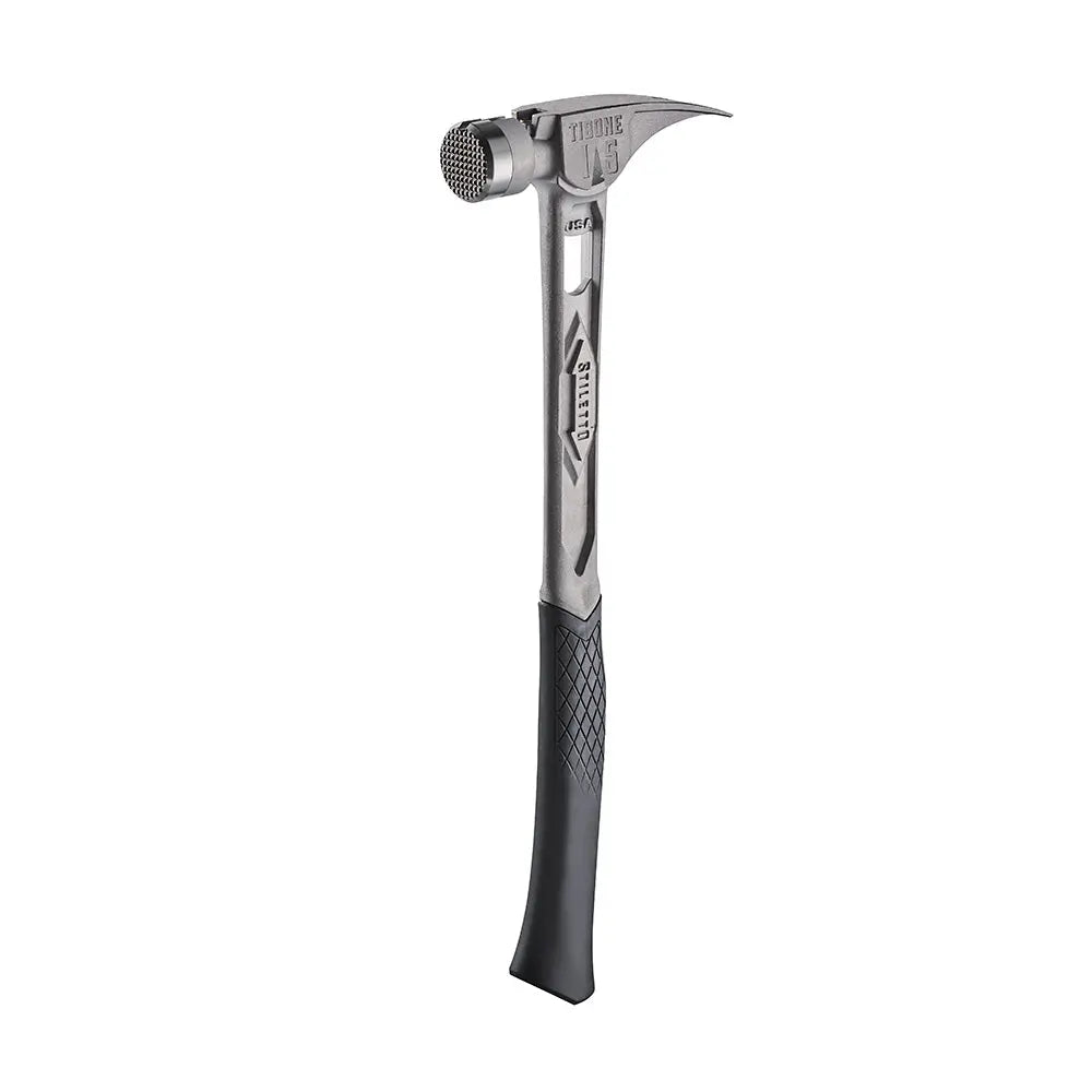 Milwaukee TIB15MC - STILETTO® TIBONE™ 15oz Milled/Curved Titanium Framing Hammer - Wise Line Tools
