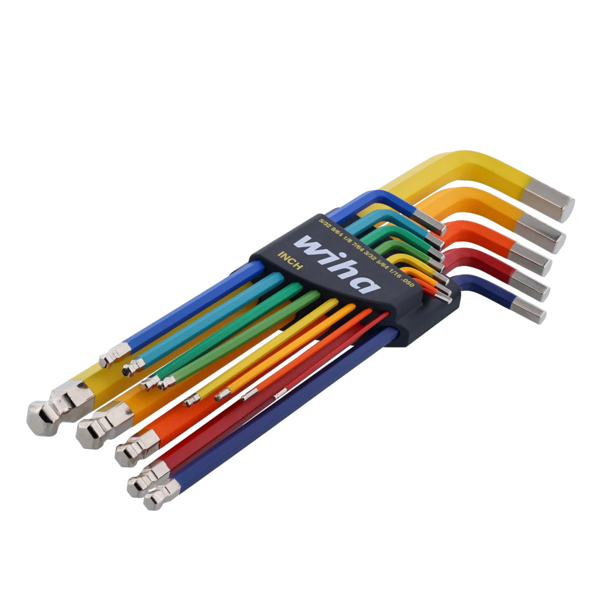 WIHA WIH-66981 - 13pc SAE Ball End Colour Coded Hex Key Set