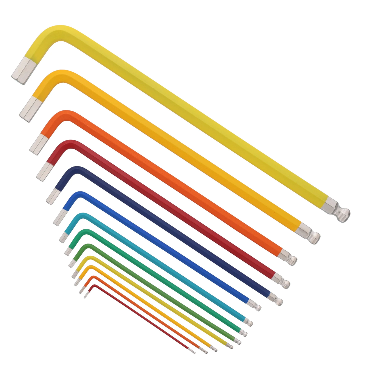 WIHA WIH-66981 - 13pc SAE Ball End Colour Coded Hex Key Set