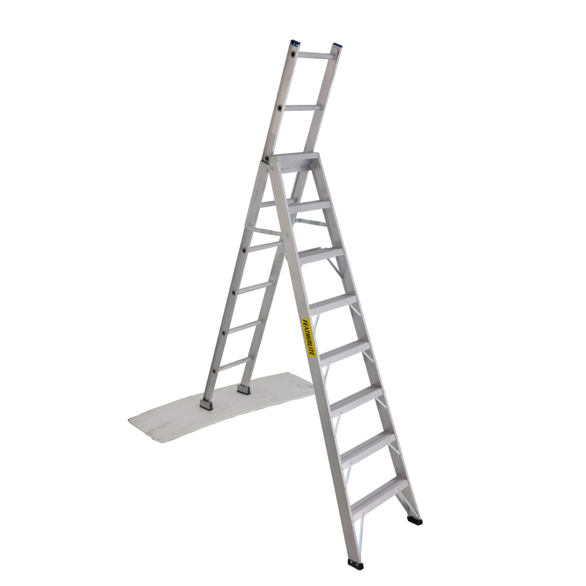 FEATHERLITE FL-2708 - 8′ HEAVY DUTY ALUMINUM MULTIPURPOSE LADDER